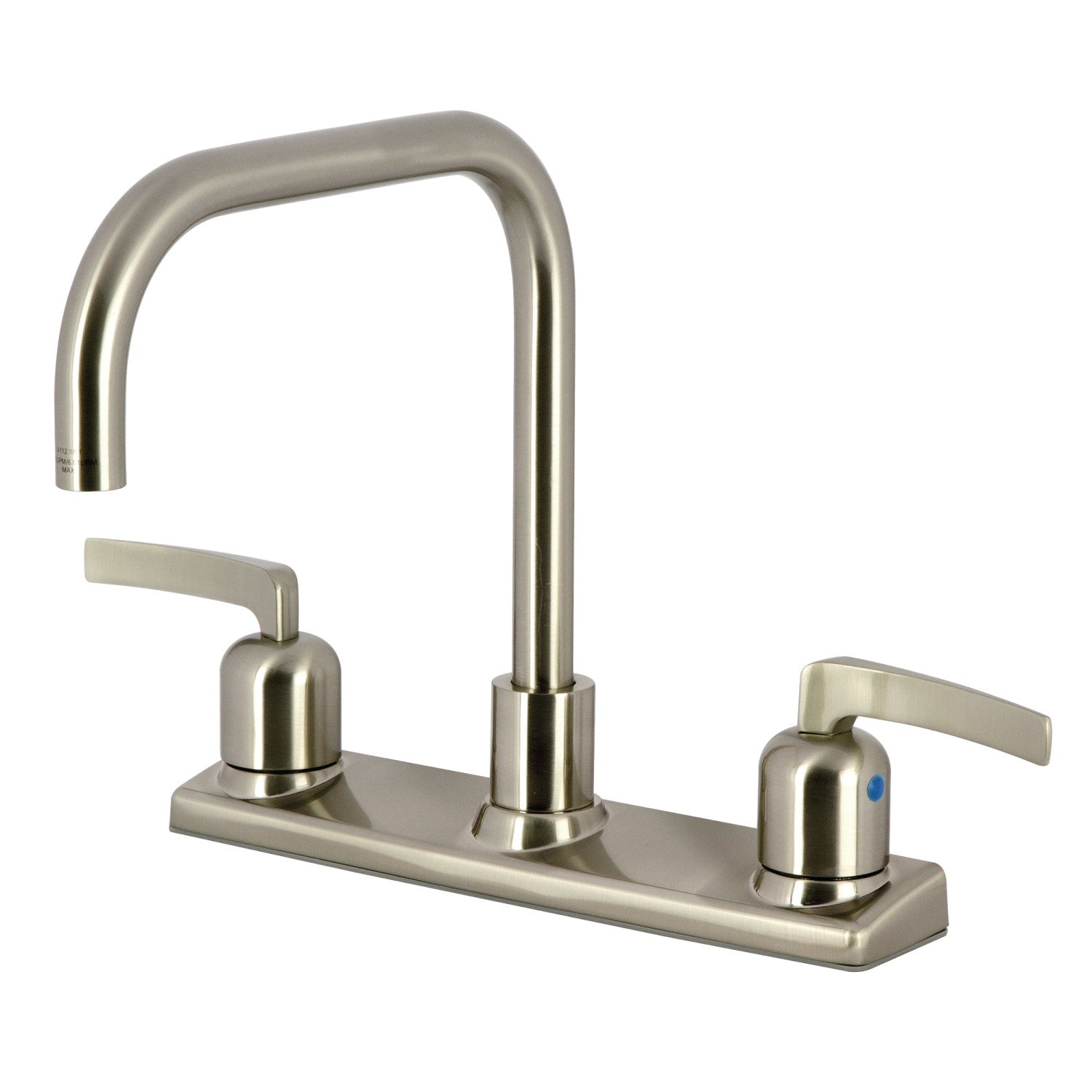Kingston Tulare FB2148EFL - Centurion Two-Handle 2-Hole 8" Centerset Kitchen Faucet, Brushed Nickel — image 1